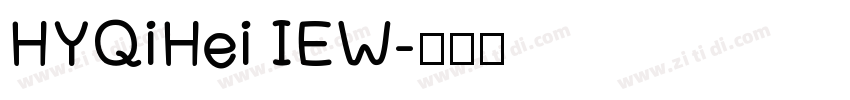 HYQiHei IEW字体转换